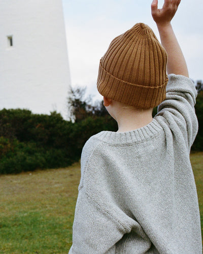 【GROWN】Ribbed Pixie Beanie Toast 帽子 S,M,L（Sub Image-8） | Coucoubebe/ククベベ