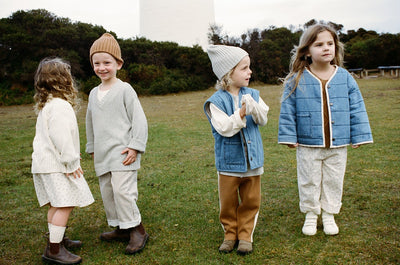 【GROWN】Quilted Reversible Jacket Denim&Garden ジャケット 12-18m,18-24m,2-3y,3-4y（Sub Image-20） | Coucoubebe/ククベベ