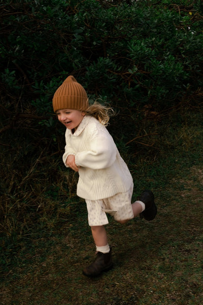 【GROWN】Chunky Cable Knit Pull Over Milk ニット 12-18m,18-24m,2-3y,3-4y（Sub Image-10） | Coucoubebe/ククベベ