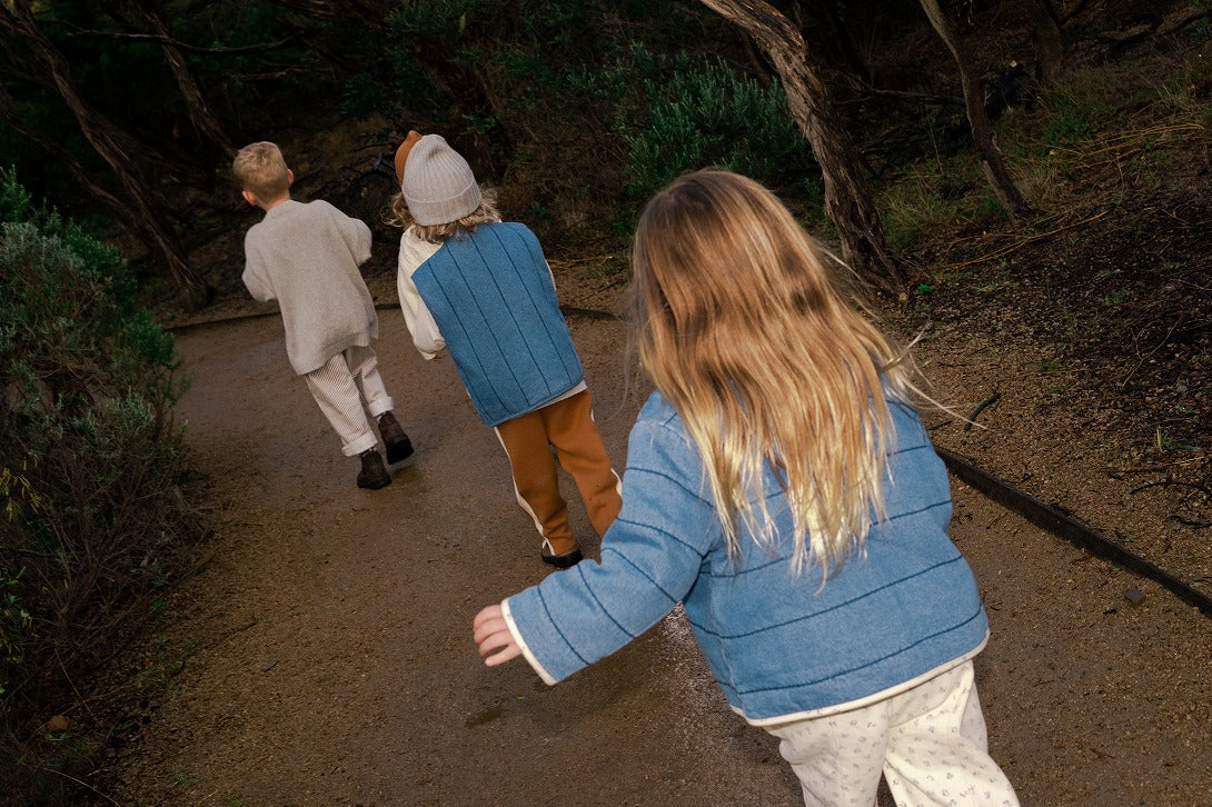 【GROWN】Quilted Reversible Jacket Denim&Garden ジャケット 12-18m,18-24m,2-3y,3-4y  | Coucoubebe/ククベベ