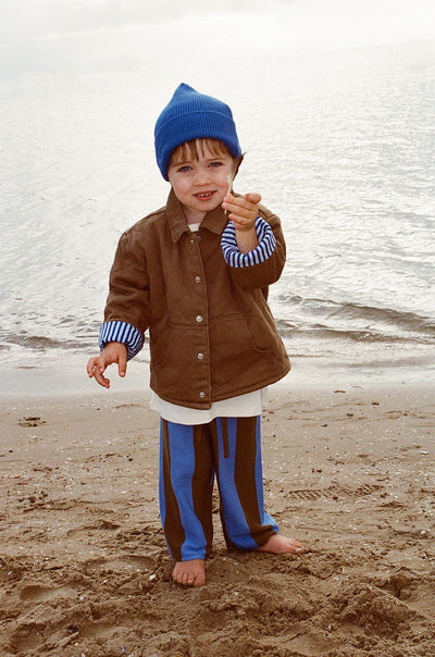 【GROWN】Striped Knit Pant Coffee パンツ 6-12m,12-18m,18-24m,2-3y（Sub Image-8） | Coucoubebe/ククベベ