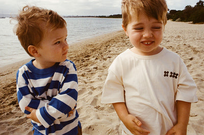【GROWN】Stripe Long Sleeve Tee Sea Tシャツ 12-18m,18-24m,2-3y（Sub Image-14） | Coucoubebe/ククベベ