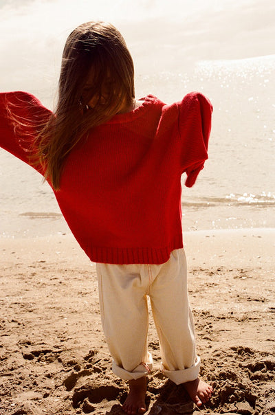 【GROWN】Organic Everyday Denim Pant Milk パンツ 12-18m,18-24m,2-3y,3-4y（Sub Image-10） | Coucoubebe/ククベベ