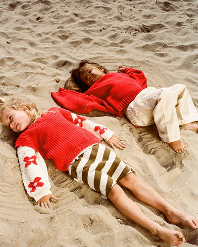 【GROWN】Knitted Posy Pull Over Milk ニット 12-18m,18-24m,2-3y（Sub Image-13） | Coucoubebe/ククベベ