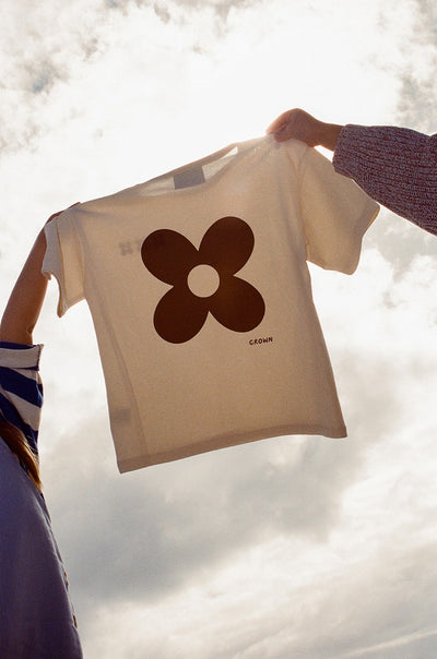 【GROWN】Posy Organic Tee Milk Tシャツ 6-12m,12-18m,18-24m,2-3y,3-4y（Sub Image-6） | Coucoubebe/ククベベ