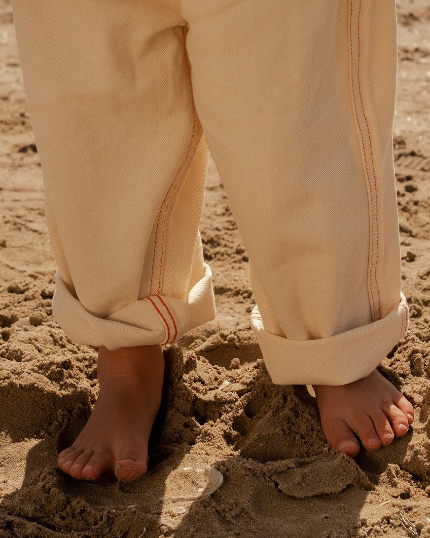 【GROWN】Organic Everyday Denim Pant Milk パンツ 12-18m,18-24m,2-3y,3-4y  | Coucoubebe/ククベベ