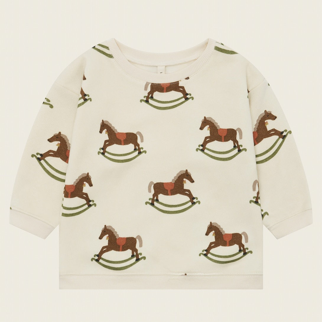 【organic zoo】Rocking Horse Sweatshirt スウェット 6-12M,1-2Y,2-3Y,3-4Y,4-5Y  | Coucoubebe/ククベベ