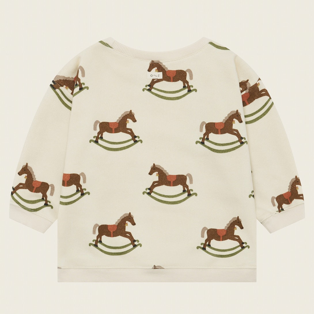 【organic zoo】Rocking Horse Sweatshirt スウェット 6-12M,1-2Y,2-3Y,3-4Y,4-5Y  | Coucoubebe/ククベベ