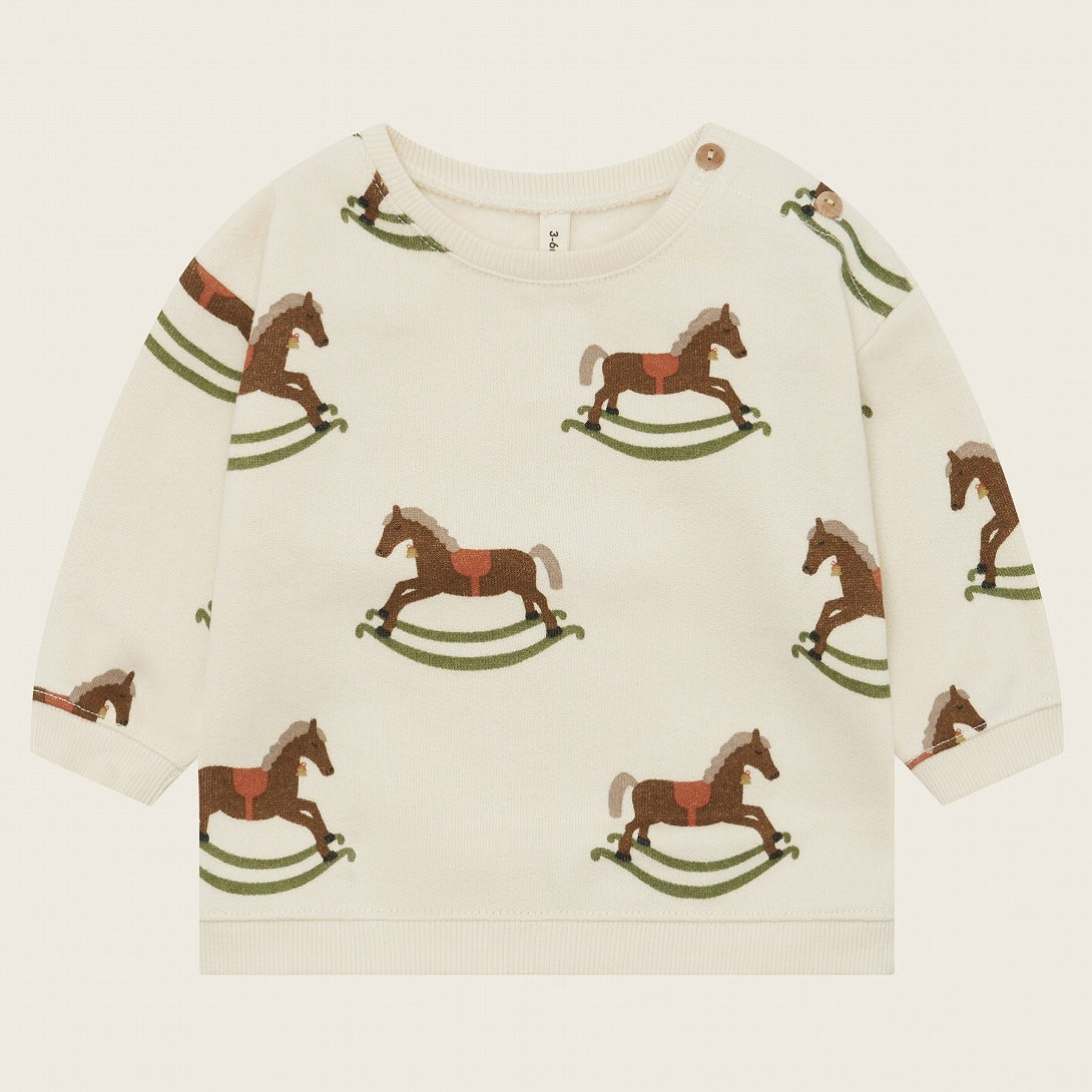 【organic zoo】Rocking Horse Sweatshirt スウェット 6-12M,1-2Y,2-3Y,3-4Y,4-5Y  | Coucoubebe/ククベベ