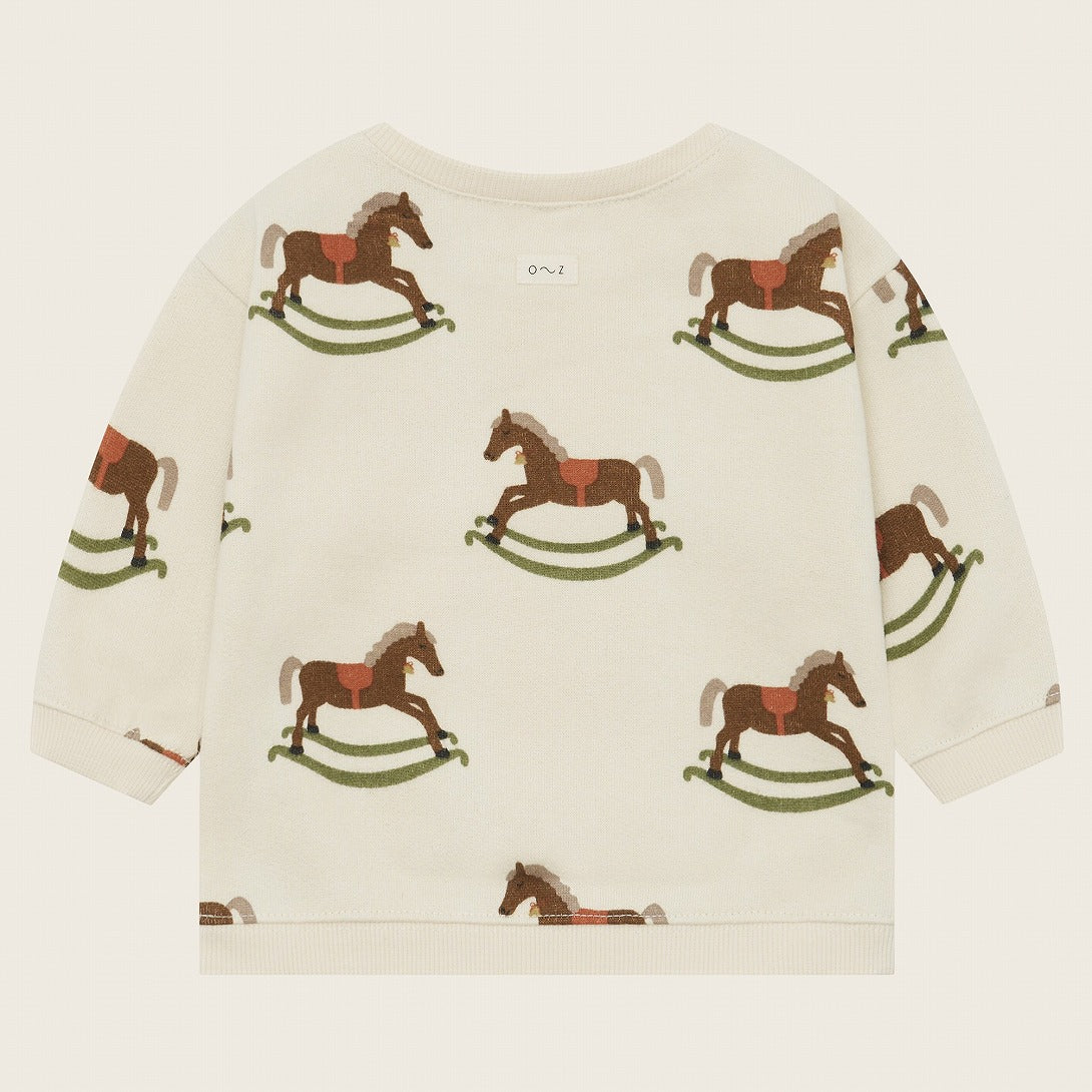 【organic zoo】Rocking Horse Sweatshirt スウェット 6-12M,1-2Y,2-3Y,3-4Y,4-5Y  | Coucoubebe/ククベベ