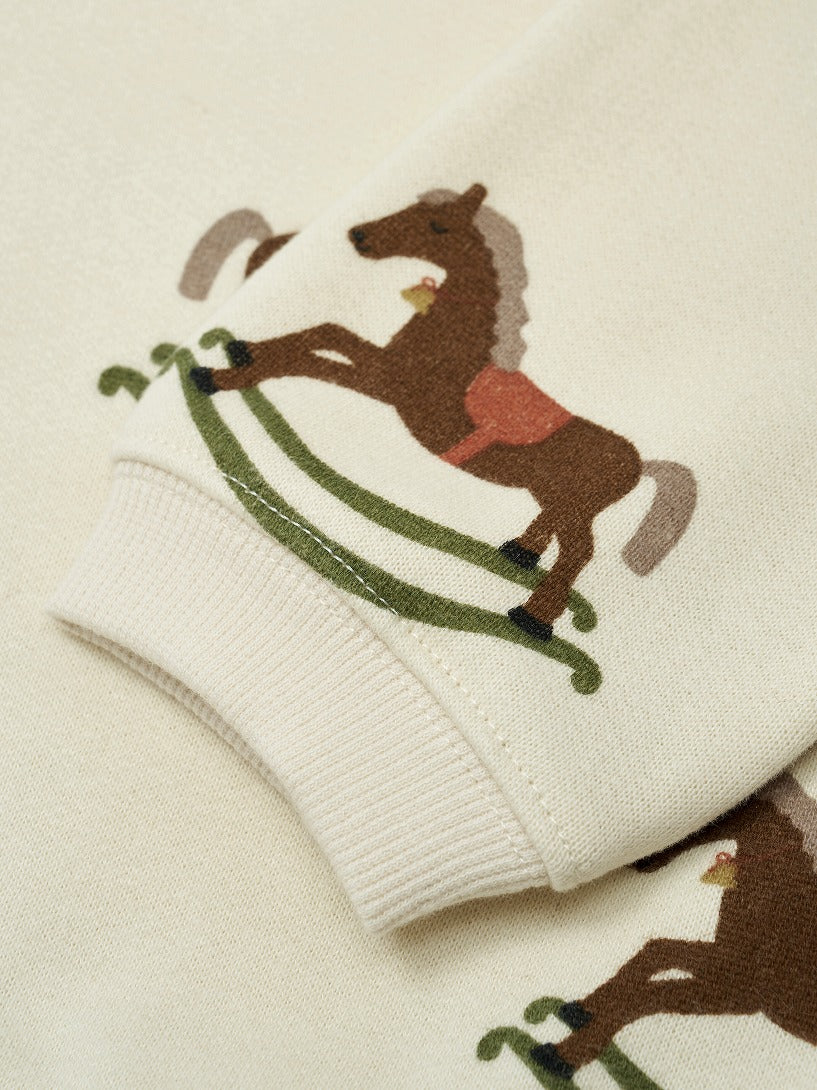 【organic zoo】Rocking Horse Sweatshirt スウェット 6-12M,1-2Y,2-3Y,3-4Y,4-5Y  | Coucoubebe/ククベベ