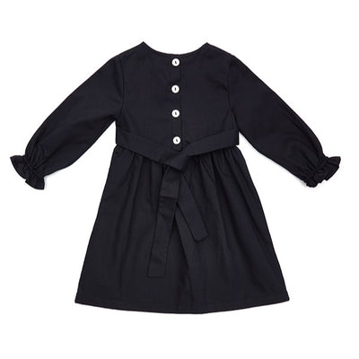 【AS WE GROW】【30%OFF】Holiday Dress - Handmade Navy ワンピース 3-5y（Sub Image-3） | Coucoubebe/ククベベ