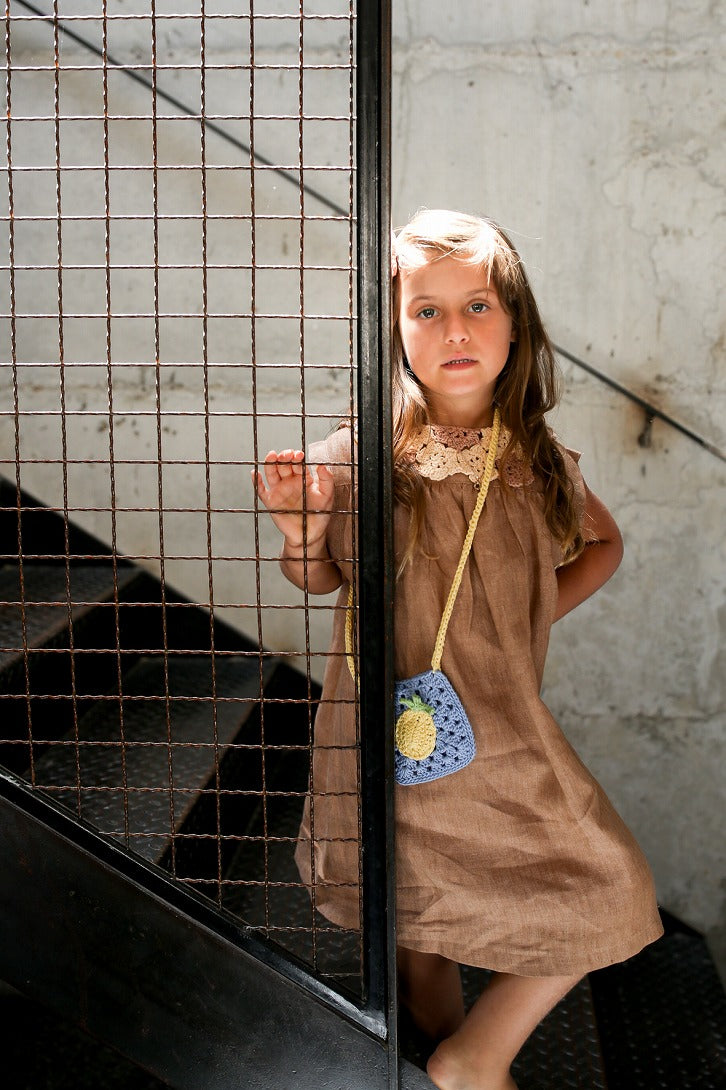 Kalinka】【40％OFF】Charlotte Dress Toffee ワンピース 2y,4y,6y 