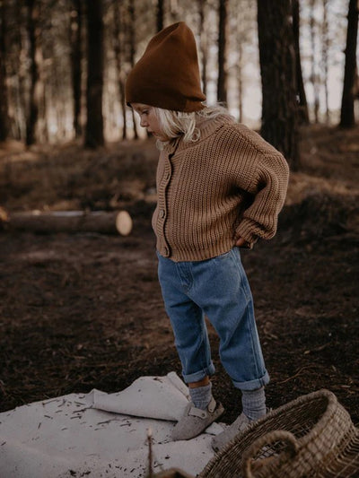 【THE SIMPLE FOLK】The Knit Beanie rust ニット帽 12-24m,2-7y（Sub Image-3） | Coucoubebe/ククベベ