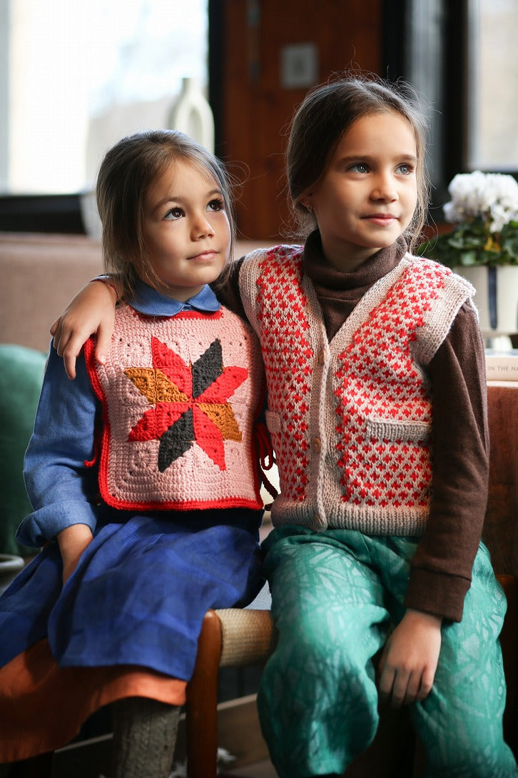 【Kalinka】Linden Vest Flamingo ベスト 2y,4y  | Coucoubebe/ククベベ