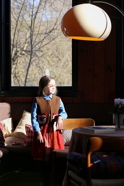 【Kalinka】【予約販売】Bree Linen Skirt Fiery Red スカート 2y,4y（Sub Image-5） | Coucoubebe/ククベベ