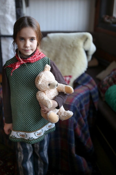 【Kalinka】Nikabrik Linen Pants Grey Chevron パンツ 2y,4y（Sub Image-4） | Coucoubebe/ククベベ