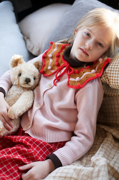 【Kalinka】Dorothy Cardigan Crystal Rose  カーディガン 2y,4y（Sub Image-3） | Coucoubebe/ククベベ