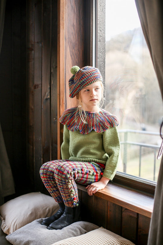 Kalinka】Kalina Beret Peppermint ベレー帽 1-3y,3-5y | Coucoubebe