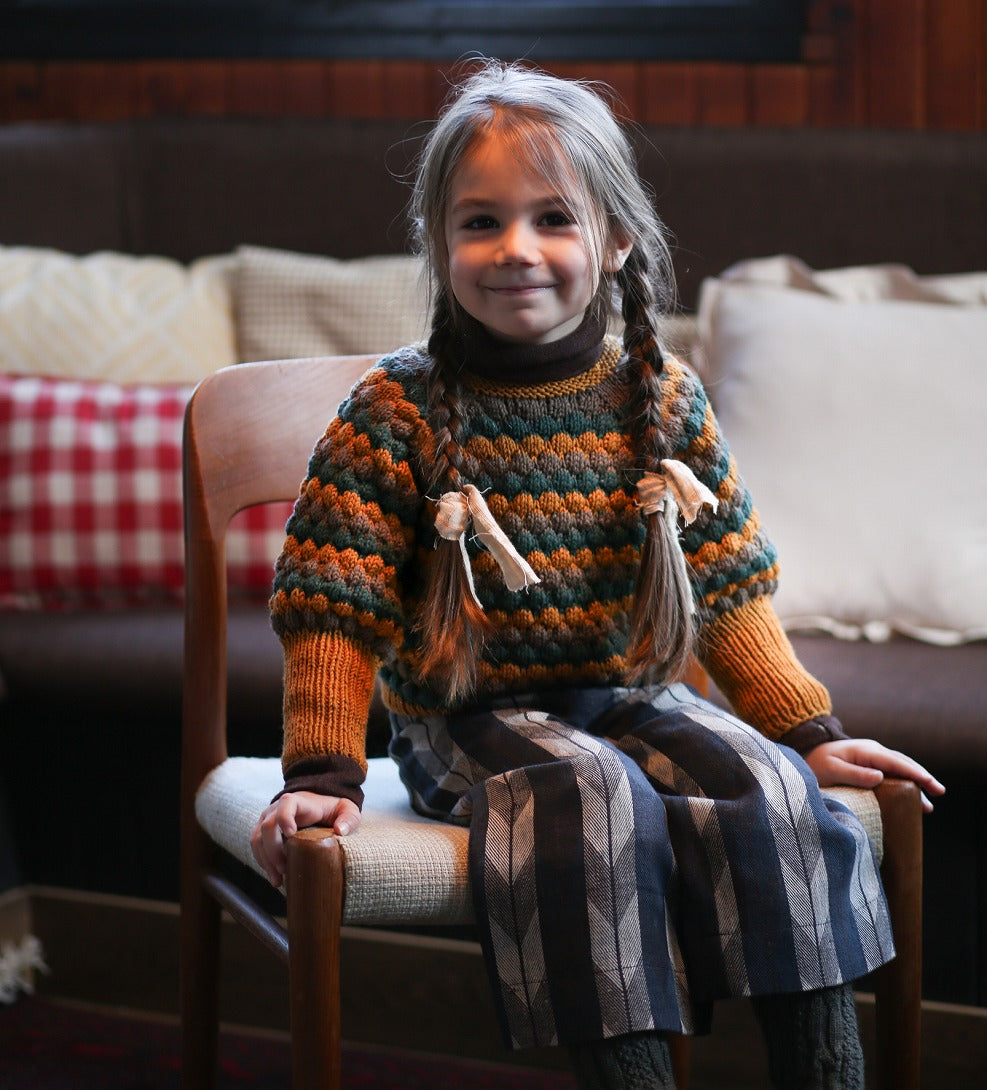 【Kalinka】Nikabrik Linen Pants Grey Chevron パンツ 2y,4y  | Coucoubebe/ククベベ