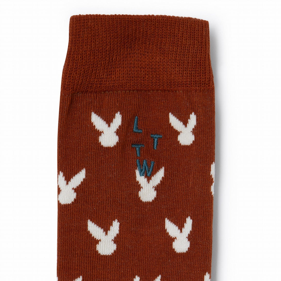 【LETTER TO THE WORLD】BUNNY SOCKS TAWNY 靴下 25/27,28/30  | Coucoubebe/ククベベ