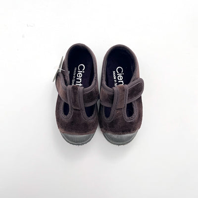 【Cienta】T strap shoes velour  MARRON ベロアTストラップシューズ size21-26（Sub Image-2） | Coucoubebe/ククベベ