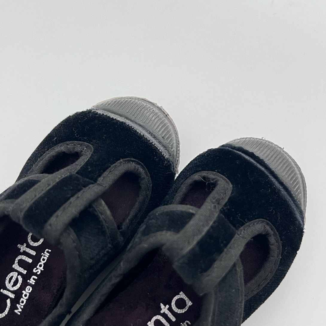 【Cienta】T strap shoes velour  NEGRO ベロアTストラップシューズ size21-26  | Coucoubebe/ククベベ