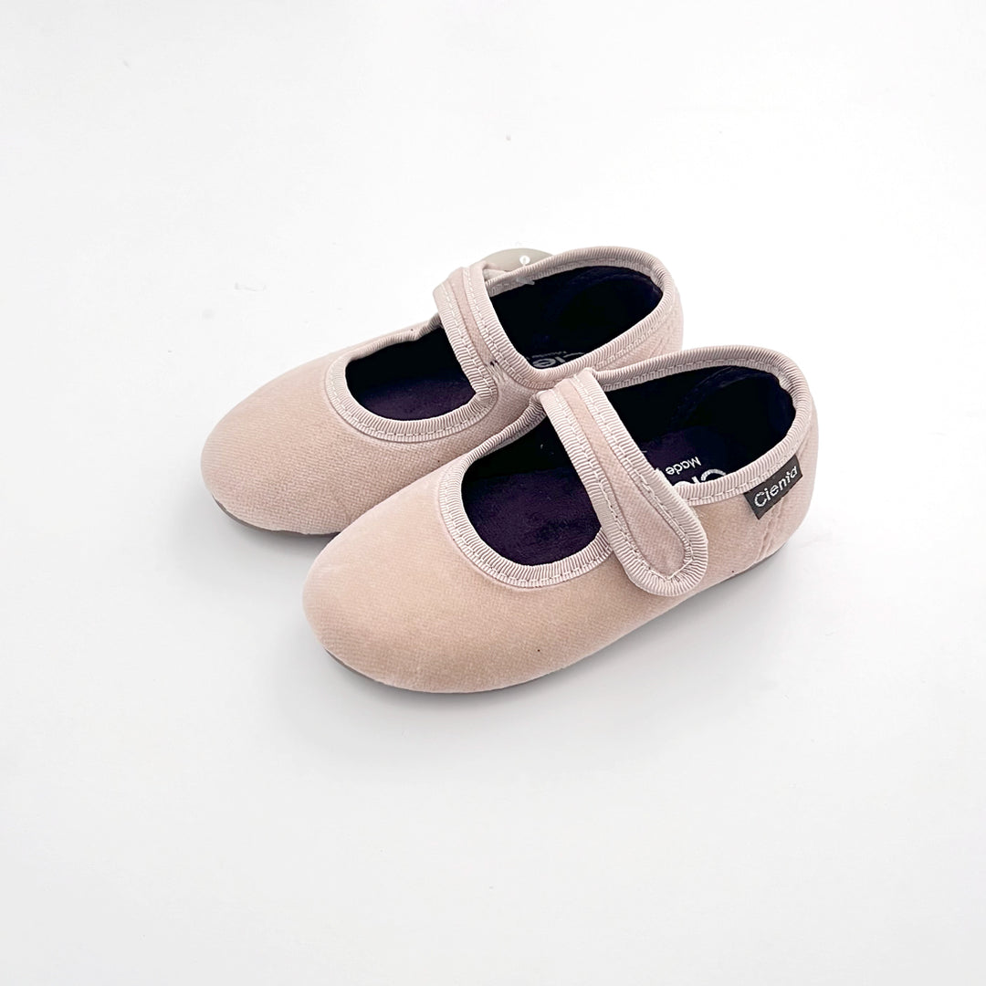 cienta】ベロアワンストラップシューズ velour CRUDO size23-27