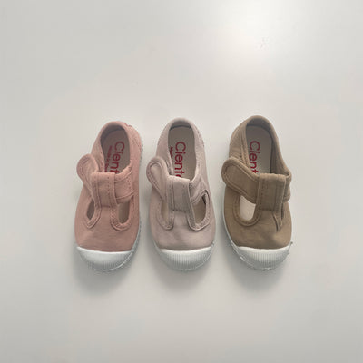【Cienta】T strap shoes dyed Perla Tストラップシューズ ライトグレーピンク size21-29（Sub Image-4） | Coucoubebe/ククベベ