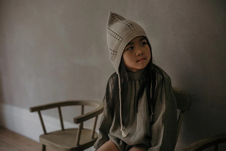 【THE SIMPLE FOLK】The Gnome Hat oatmeal ニット帽 0-6m,6-12m,12-24m,2-4y  | Coucoubebe/ククベベ