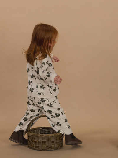 【organic zoo】Clover Wide Leg Pants Undyed パンツ 6-12M,1-2Y,2-3Y,3-4Y,4-5Y（Sub Image-12） | Coucoubebe/ククベベ