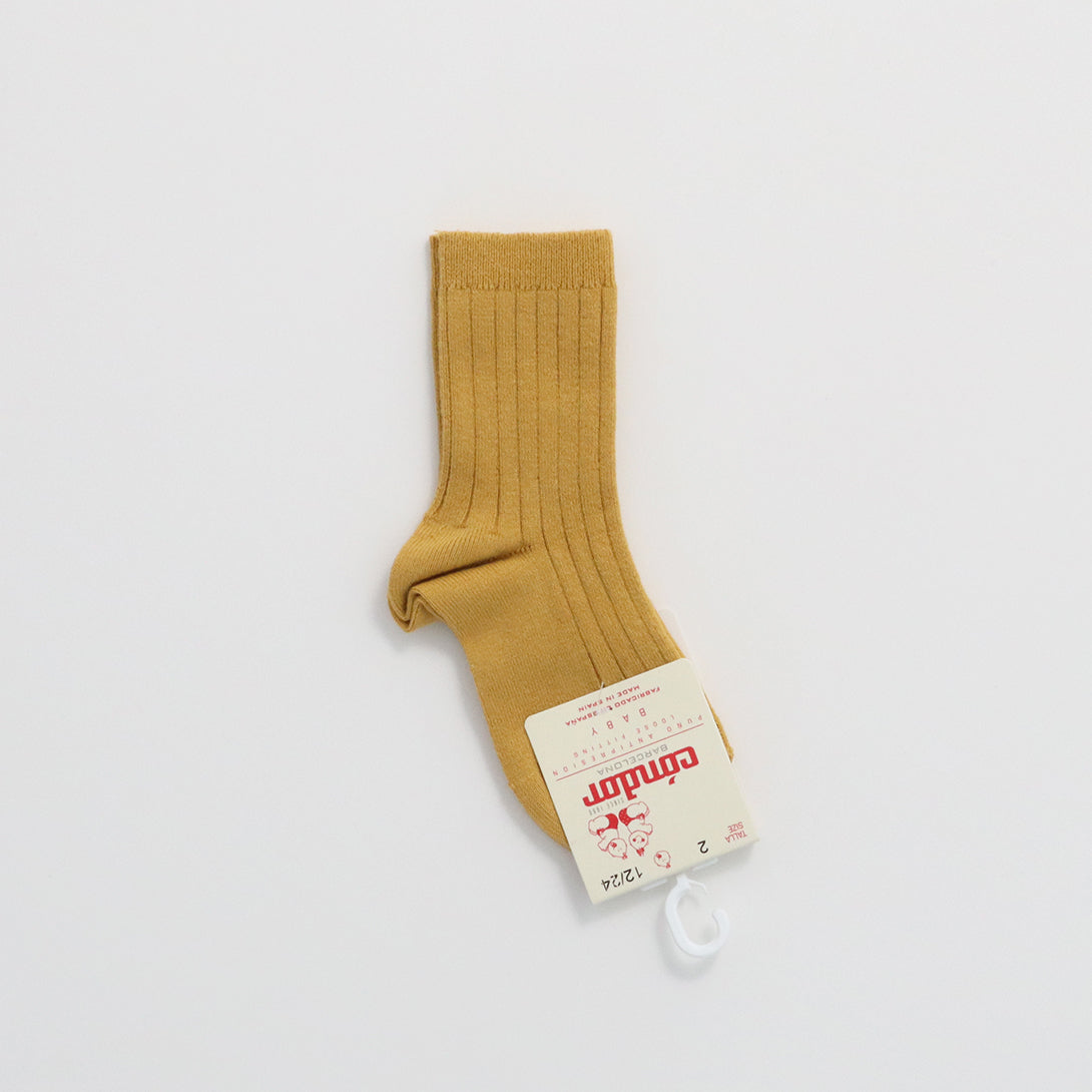 【cóndor】Basic rib short socks　リブショートソックス　Mostaza,Canela,Verde Botella  | Coucoubebe/ククベベ