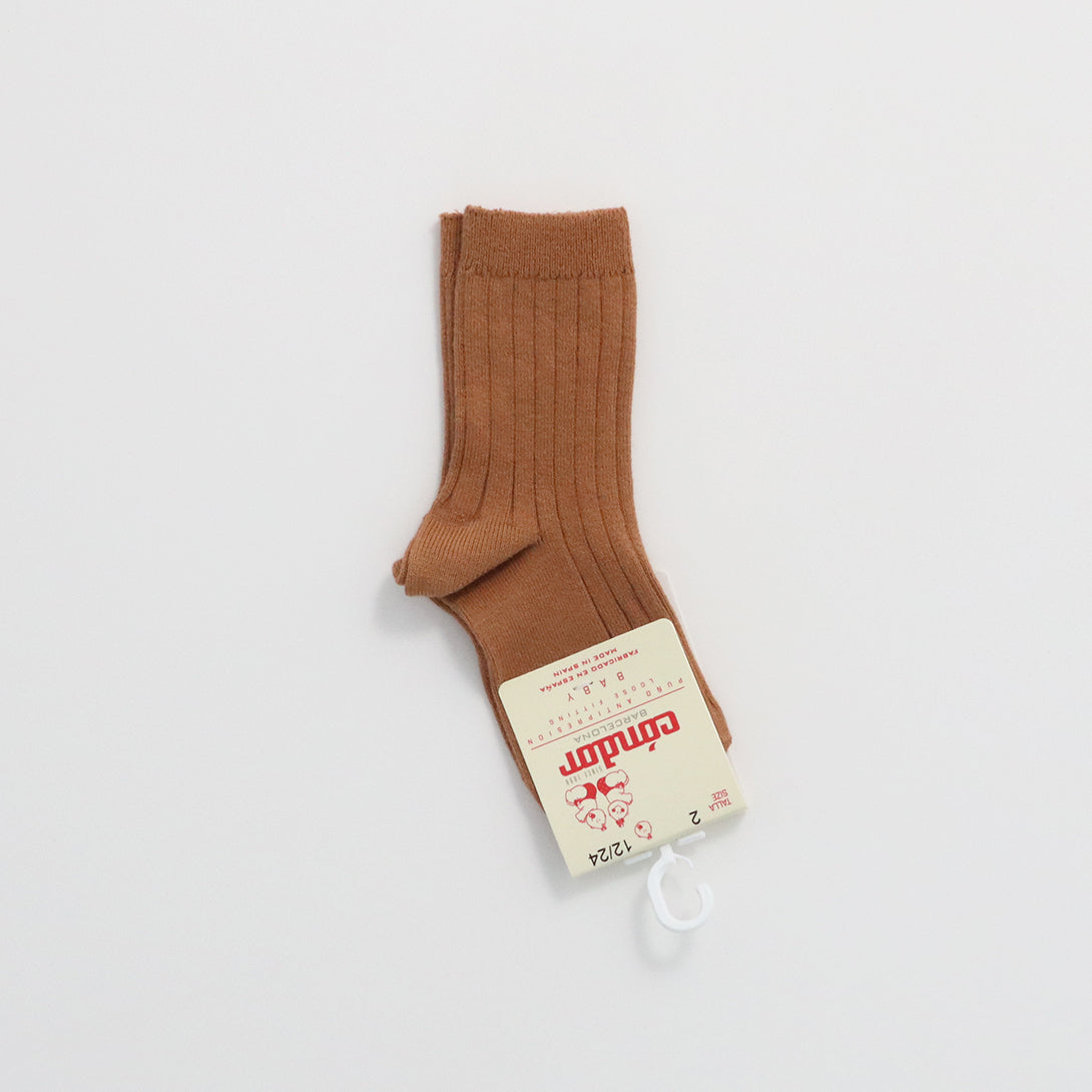 【cóndor】Basic rib short socks　リブショートソックス　Mostaza,Canela,Verde Botella  | Coucoubebe/ククベベ