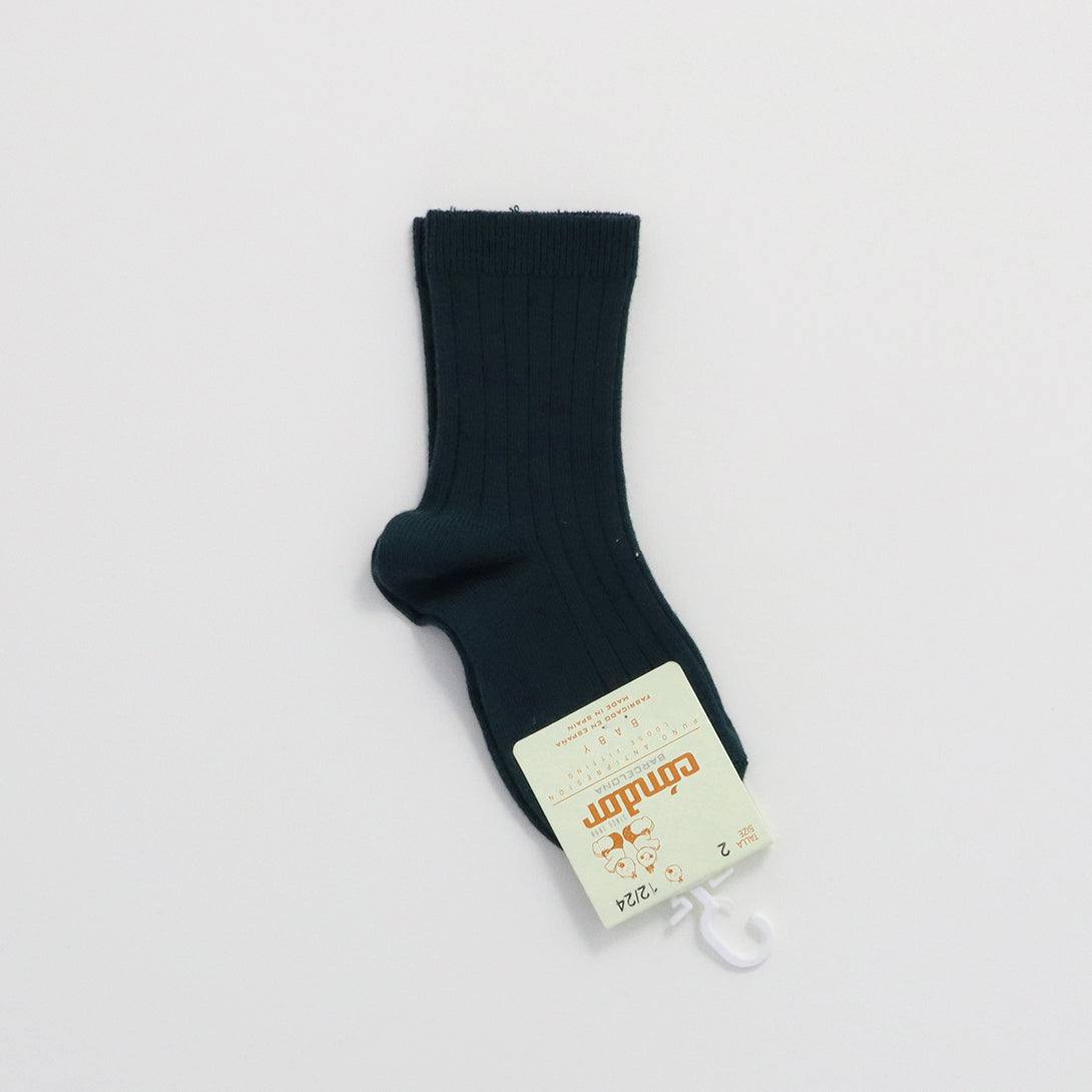 【cóndor】Basic rib short socks　リブショートソックス　Mostaza,Canela,Verde Botella  | Coucoubebe/ククベベ