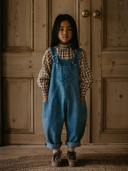 新品未使用 The Simple Folk デニム ダンガリー 18-24m The Simple Folk デニムダンガリー 18-24m