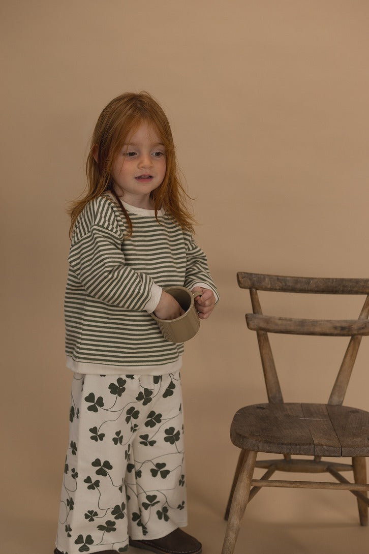 【organic zoo】Fern Stripes Sweatshirt スウェット 6-12M,1-2Y,2-3Y,3-4Y  | Coucoubebe/ククベベ
