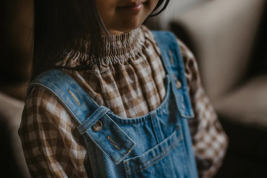 新品未使用 The Simple Folk デニム ダンガリー 18-24m THE SIMPLE FOLK】The Oversized Denim Dungaree light denim