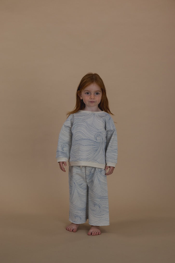 【organic zoo】Seascape Wide Leg Pants Undyed パンツ 6-12M,1-2Y,2-3Y,3-4Y,4-5Y  | Coucoubebe/ククベベ