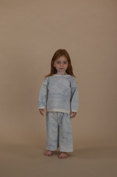 【organic zoo】Seascape Wide Leg Pants Undyed パンツ 6-12M,1-2Y,2-3Y,3-4Y,4-5Y（Sub Image-4） | Coucoubebe/ククベベ