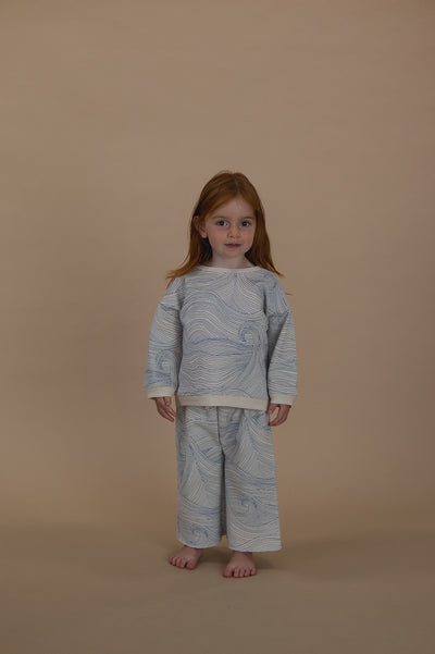 【organic zoo】Seascape Wide Leg Pants Undyed パンツ 6-12M,1-2Y,2-3Y,3-4Y,4-5Y（Sub Image-12） | Coucoubebe/ククベベ