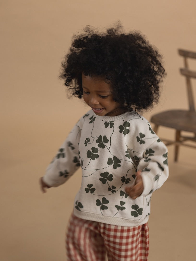 【organic zoo】Clover Sweatshirt Undyed スウェット 6-12M,1-2Y,2-3Y,3-4Y,4-5Y  | Coucoubebe/ククベベ