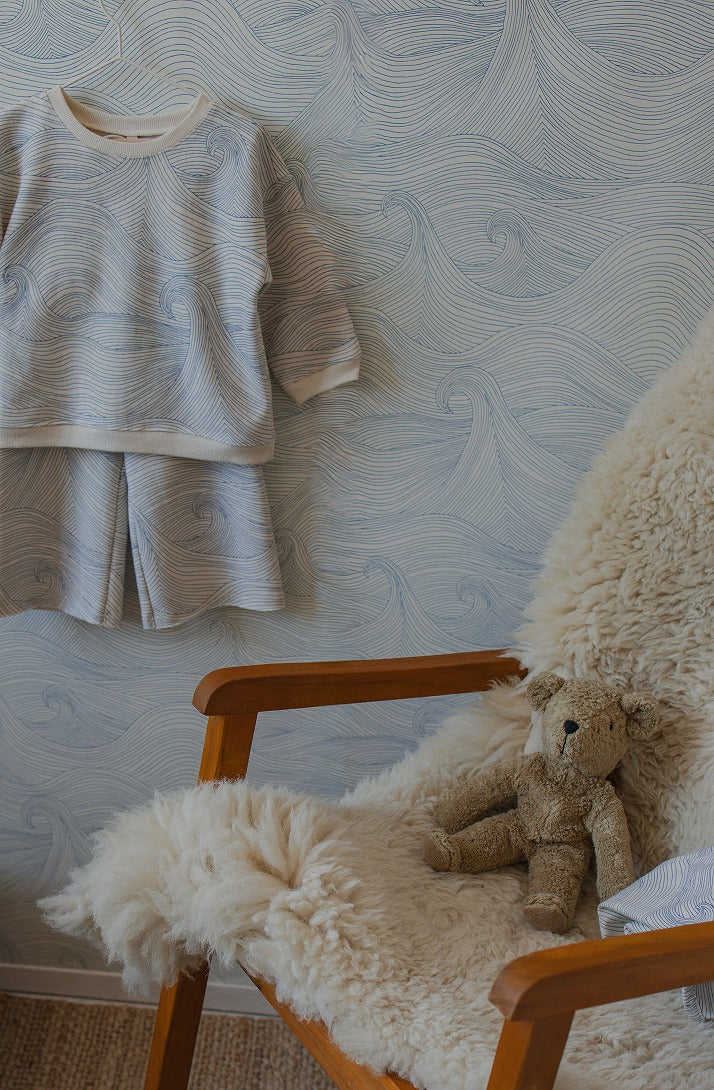 【organic zoo】Seascape Wide Leg Pants Undyed パンツ 6-12M,1-2Y,2-3Y,3-4Y,4-5Y  | Coucoubebe/ククベベ
