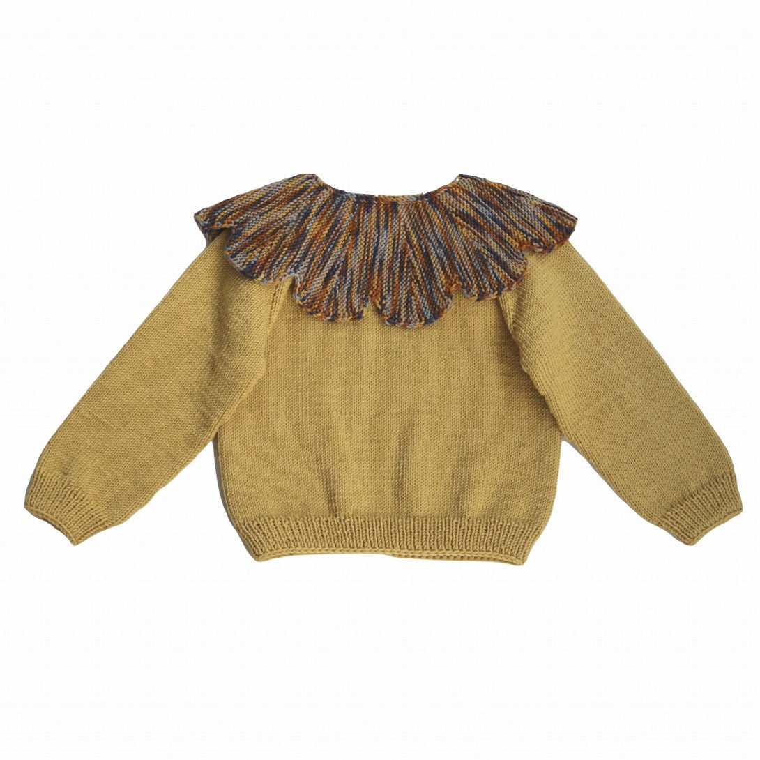 【Kalinka】Daisy Sweater Sunbeam/Marshmallow セーター 2y,4y  | Coucoubebe/ククベベ