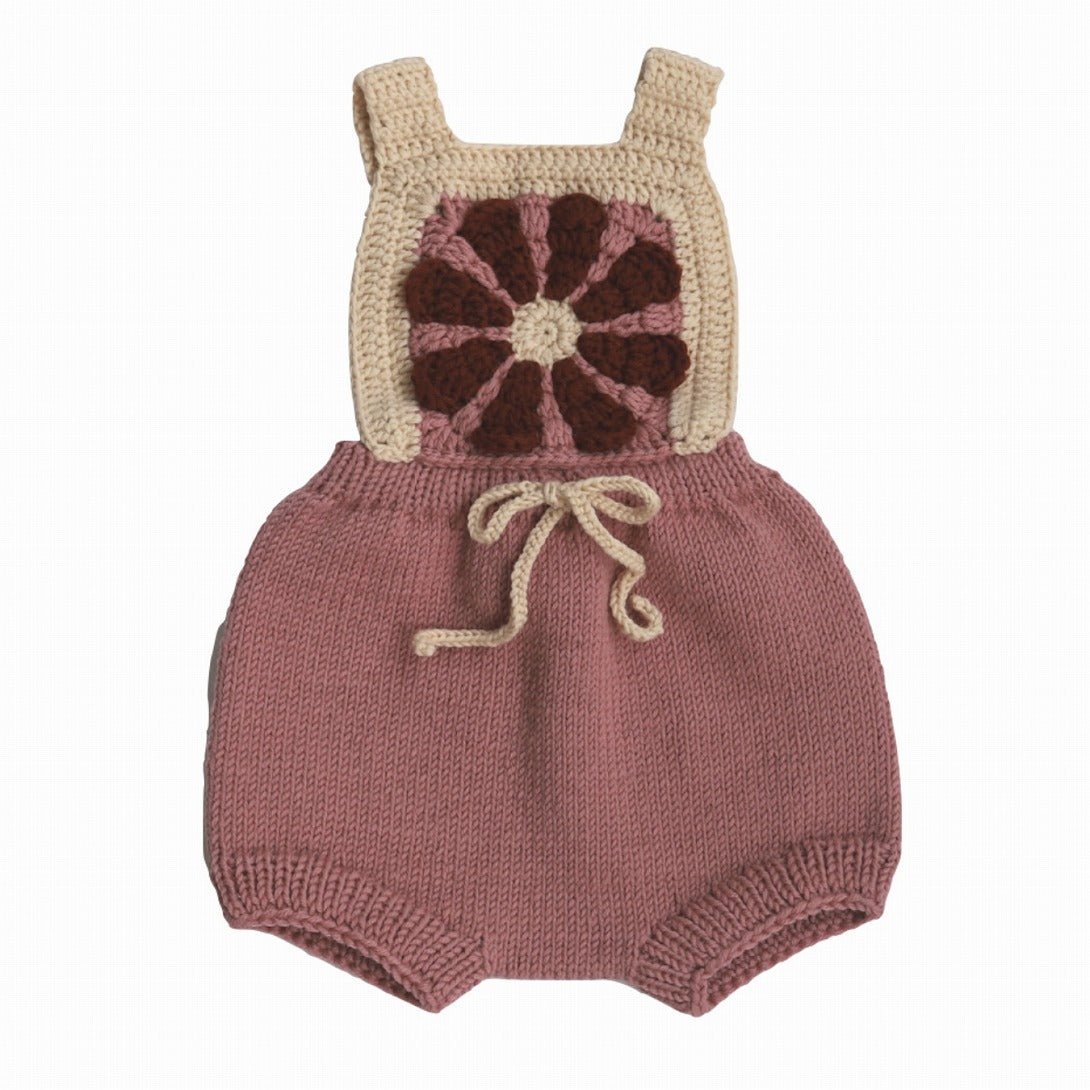 【Kalinka】Margarita Romper Blush/Chestnut ロンパース 12m,18m,2y  | Coucoubebe/ククベベ