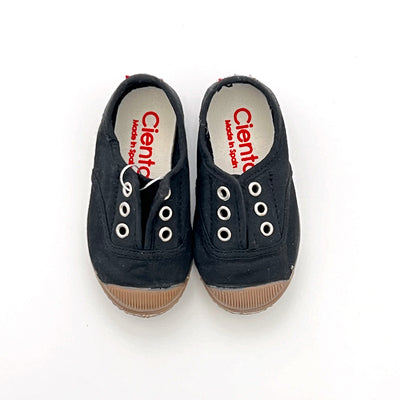 【Cienta】Deck shoes brown sole dyed Negro デッキシューズ日本限定 黒 size21-29（Sub Image-2） | Coucoubebe/ククベベ