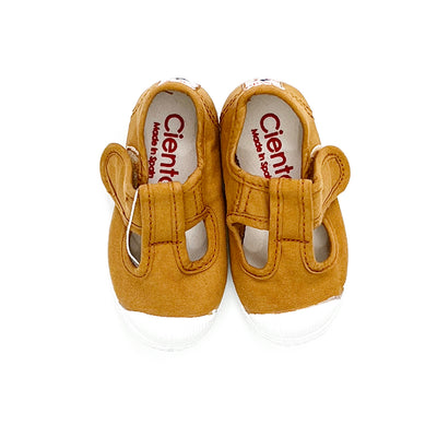 【Cienta】T strap shoes dyed Cana Tストラップシューズ マスタード size21-29（Sub Image-2） | Coucoubebe/ククベベ