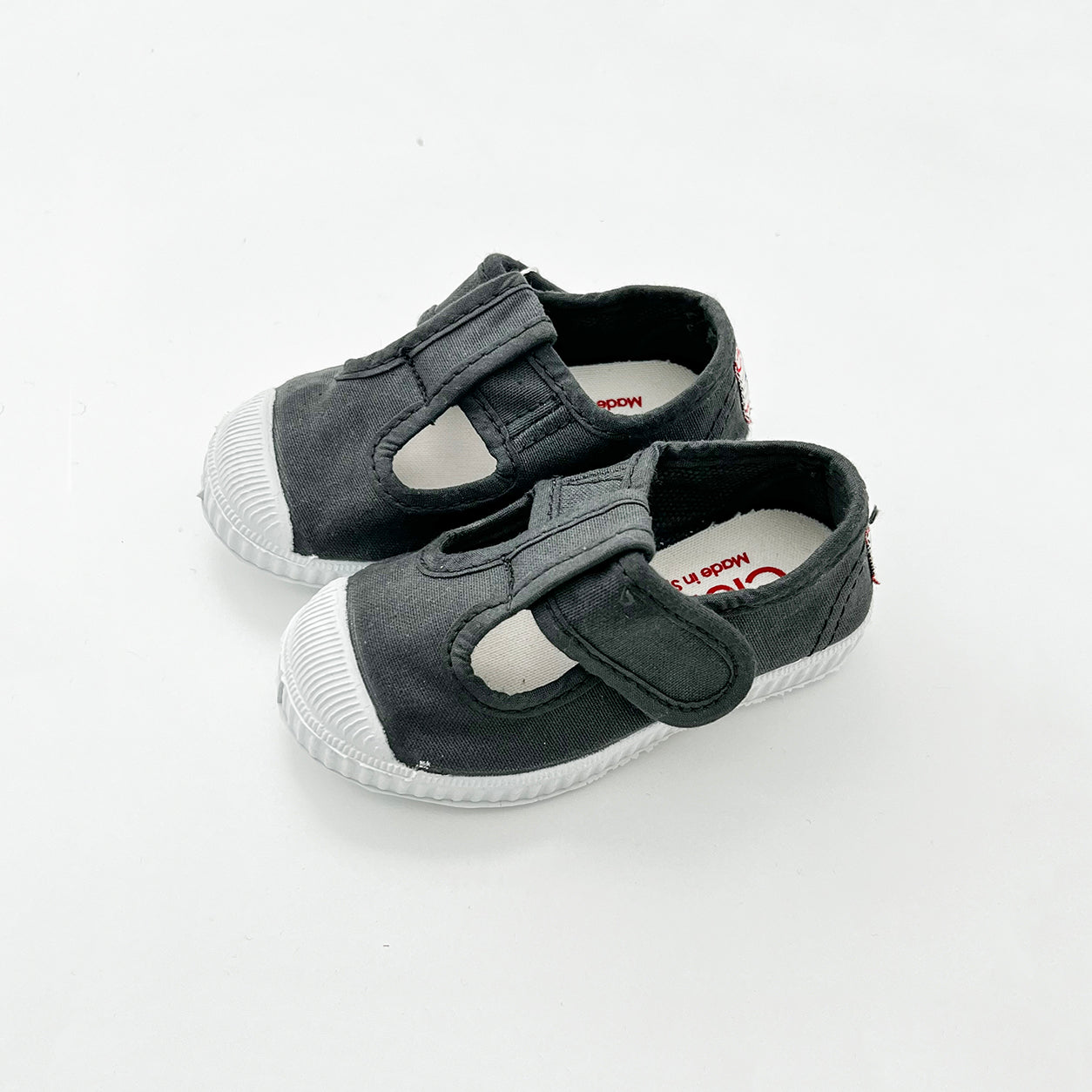 【Cienta】T strap shoes dyed Antracite Tストラップシューズ 墨黒 size21-29  | Coucoubebe/ククベベ