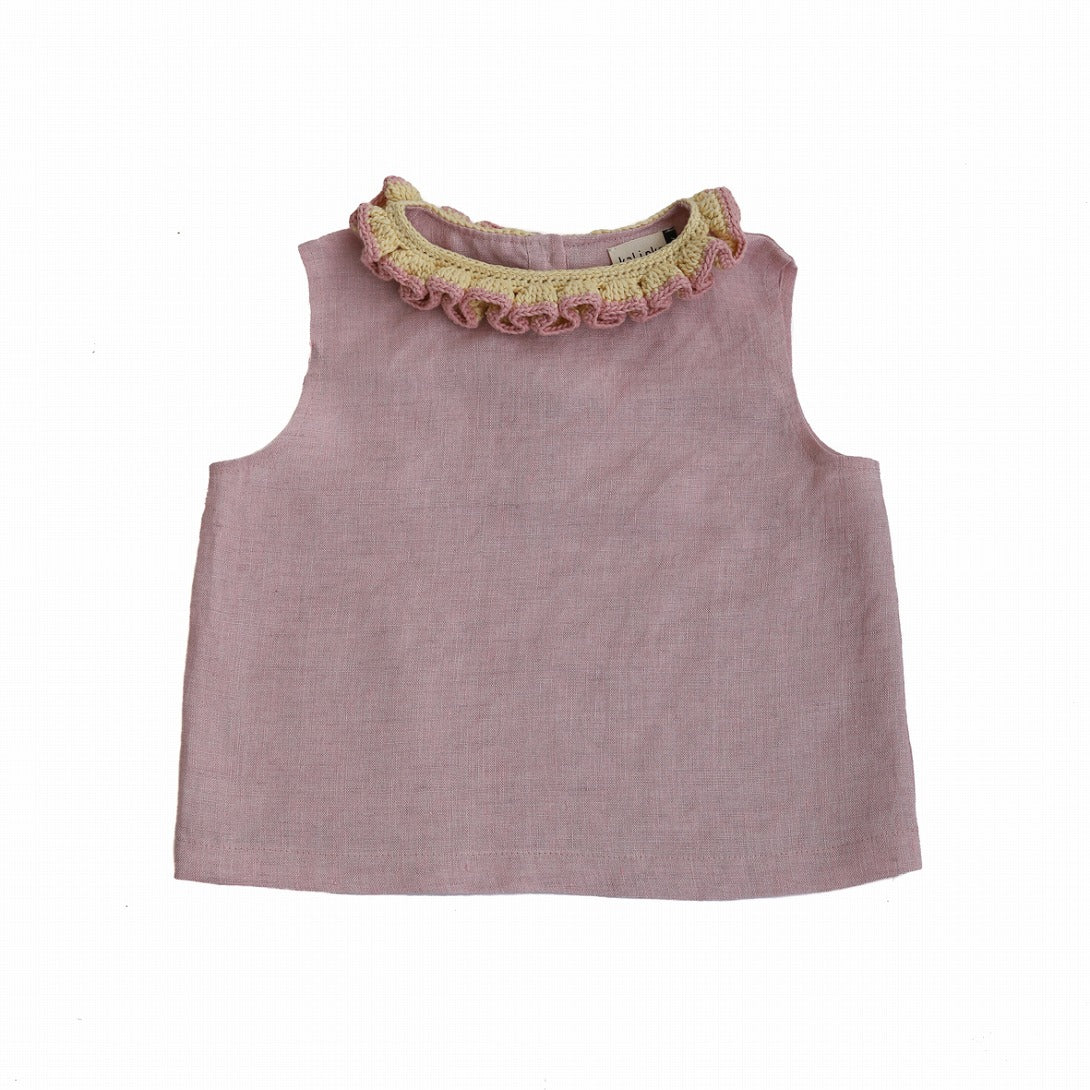 【Kalinka】【30%OFF】Liana Top Dusty Pink タンクトップ 2y,4y,6y  | Coucoubebe/ククベベ
