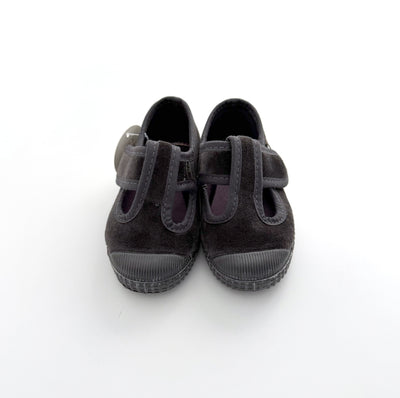 【Cienta】T strap shoes velour GRIS ベロアTストラップシューズ size21-26（Sub Image-2） | Coucoubebe/ククベベ