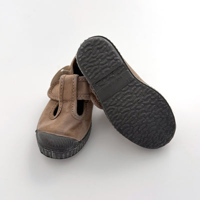 【Cienta】T strap shoes dyed BEIGE ENZ. ムラ染めTストラップシューズ size21-26（Sub Image-4） | Coucoubebe/ククベベ